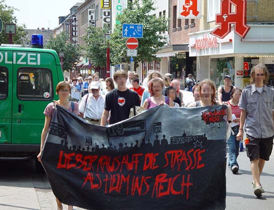 demo gegen antisemitismus und neofaschismus in jülich