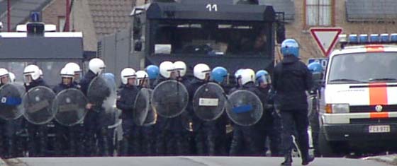 auch in belgien gibt es randale-polizei