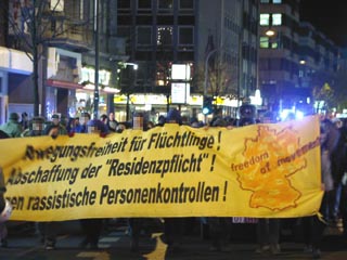 die Demo in der Peterstra&szlig;e