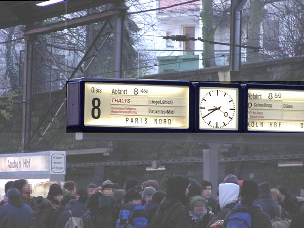 Ob der Zug p&uuml;nktlich kommt?