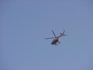ein einsamer Hubschrauber...
