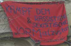 "kampf dem sexistischen und rassistischen normalzustand"