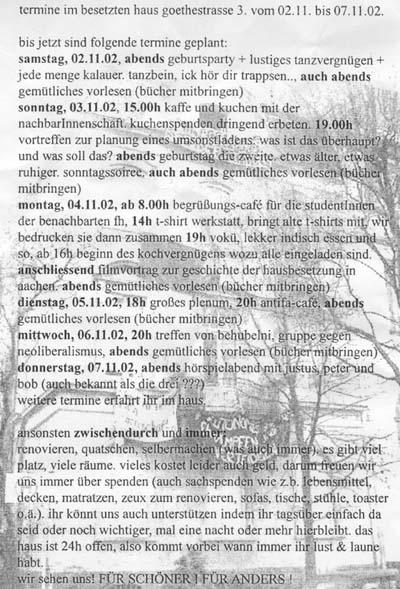 termine goethestrasse 3