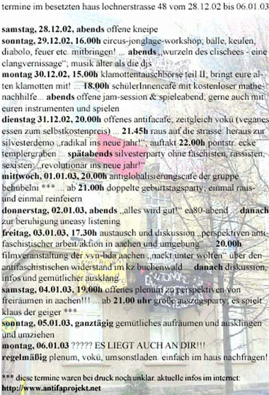 termine lochnerstrasse 48 jahreswechsel 2002/03
