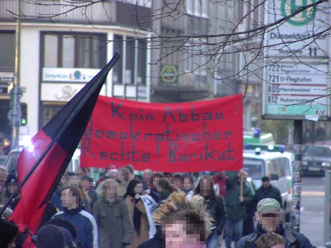 Kein Abbau demokratischer Rechte!
