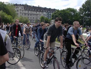 aachener studis blockieren autobahn
