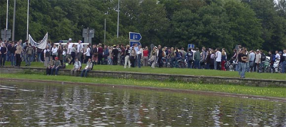 aachener studis blockieren autobahn